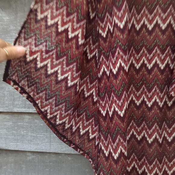 New Directions NWT Open Front Topper Sleeved Cape Women's Sz. S Print 3/4 Sleeve - Picture 4 of 14